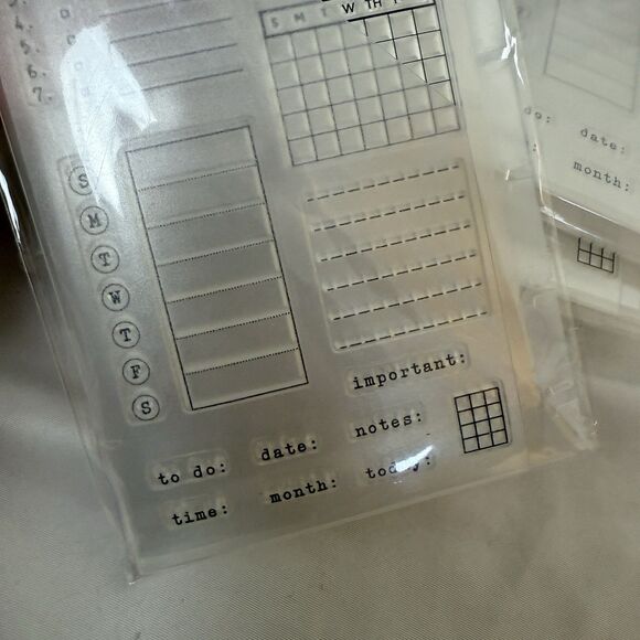 Set of Four Journaling Stamp Sets Park Lane Hampton Arts Crafts Scrapbook Cards - Picture 4 of 4